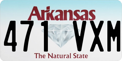 AR license plate 471VXM