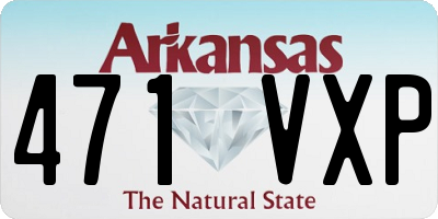 AR license plate 471VXP
