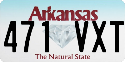 AR license plate 471VXT