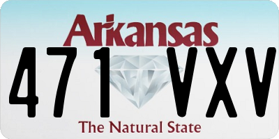 AR license plate 471VXV