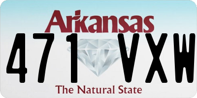 AR license plate 471VXW