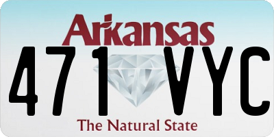 AR license plate 471VYC