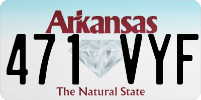 AR license plate 471VYF