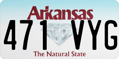 AR license plate 471VYG