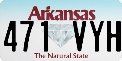 AR license plate 471VYH