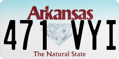 AR license plate 471VYI