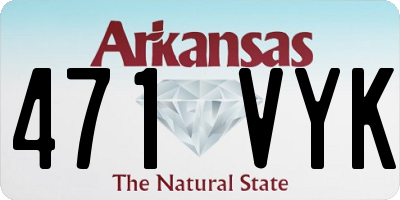 AR license plate 471VYK