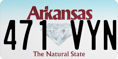 AR license plate 471VYN