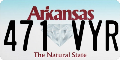 AR license plate 471VYR
