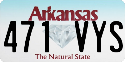 AR license plate 471VYS