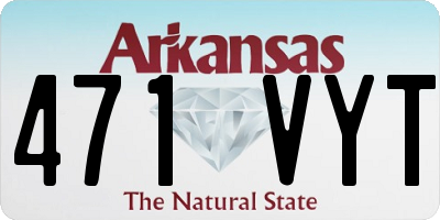 AR license plate 471VYT