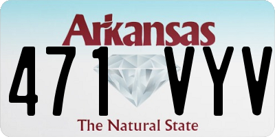 AR license plate 471VYV