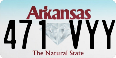 AR license plate 471VYY