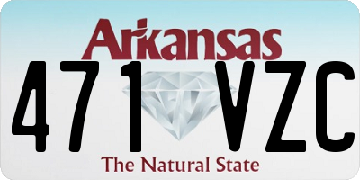 AR license plate 471VZC