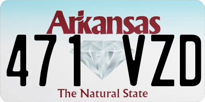 AR license plate 471VZD