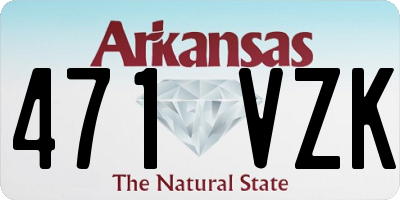 AR license plate 471VZK