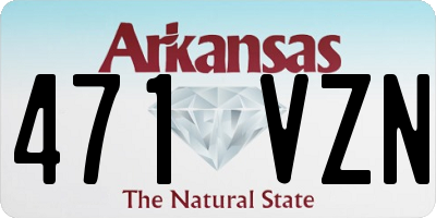 AR license plate 471VZN