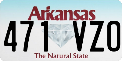 AR license plate 471VZO