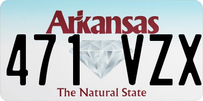 AR license plate 471VZX