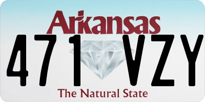 AR license plate 471VZY