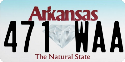 AR license plate 471WAA