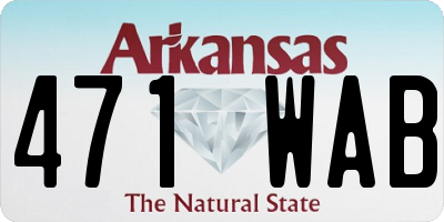 AR license plate 471WAB