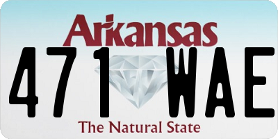 AR license plate 471WAE