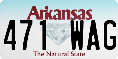 AR license plate 471WAG