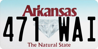 AR license plate 471WAI