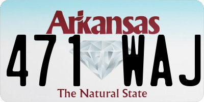 AR license plate 471WAJ