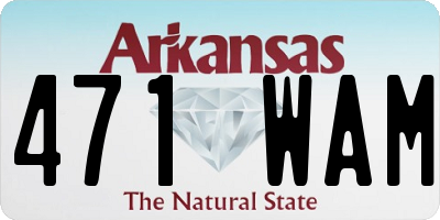 AR license plate 471WAM