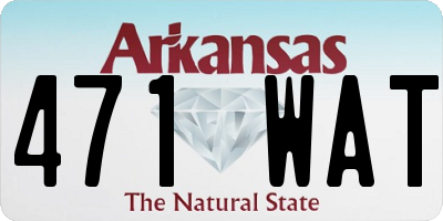 AR license plate 471WAT