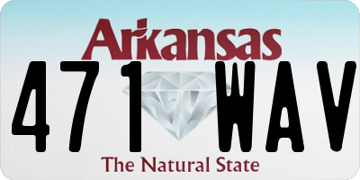 AR license plate 471WAV
