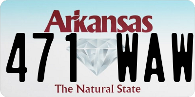 AR license plate 471WAW