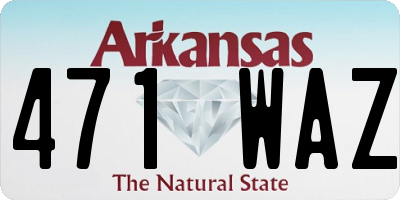 AR license plate 471WAZ