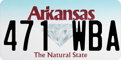 AR license plate 471WBA