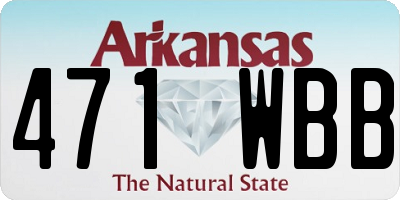 AR license plate 471WBB