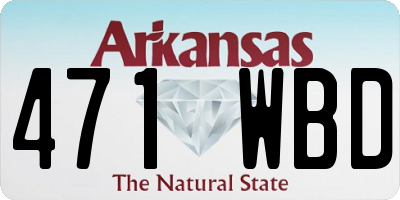 AR license plate 471WBD