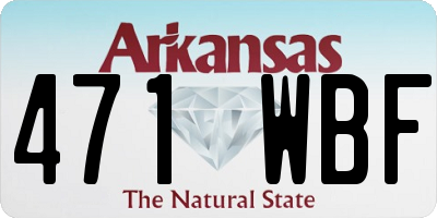 AR license plate 471WBF