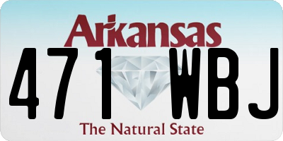 AR license plate 471WBJ