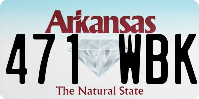 AR license plate 471WBK