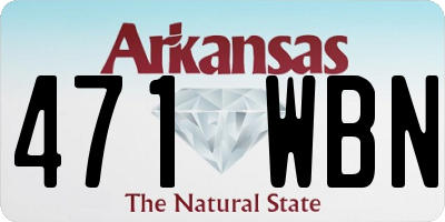 AR license plate 471WBN