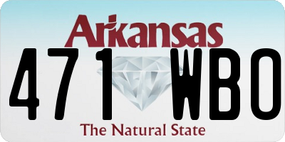 AR license plate 471WBO