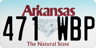 AR license plate 471WBP