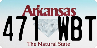 AR license plate 471WBT