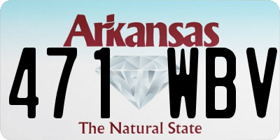 AR license plate 471WBV