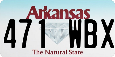 AR license plate 471WBX