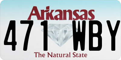 AR license plate 471WBY