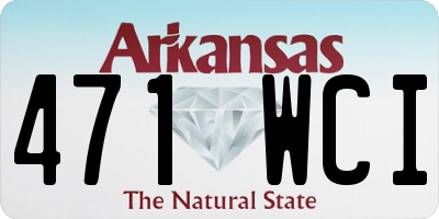 AR license plate 471WCI