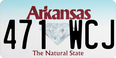 AR license plate 471WCJ